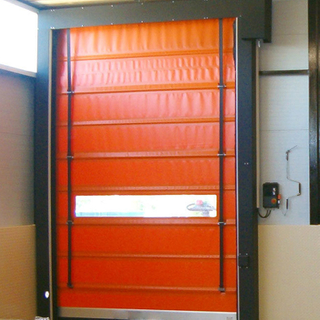 Porta de empilhamento de PVC de alta velocidade à prova de vento