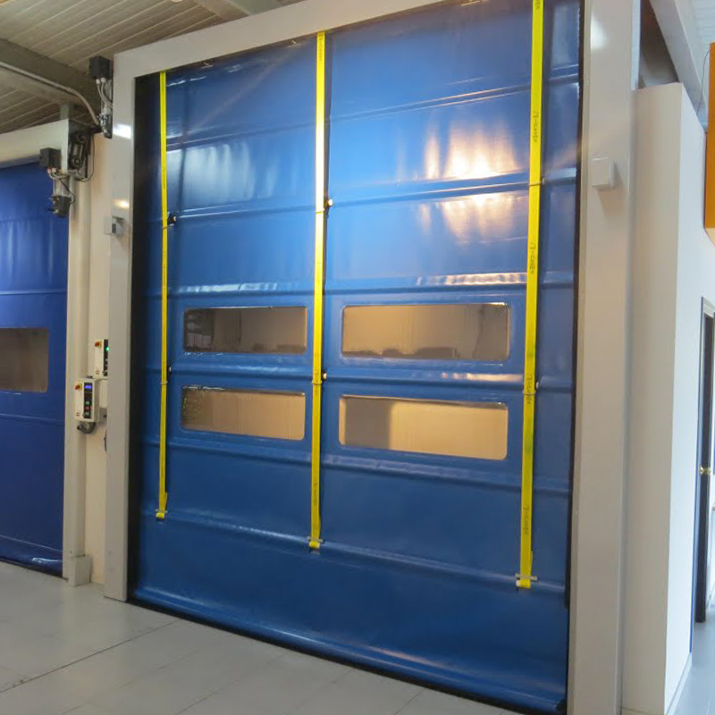 Fábrica de portas de empilhamento de PVC à prova de vento à prova de vento de alta velocidade